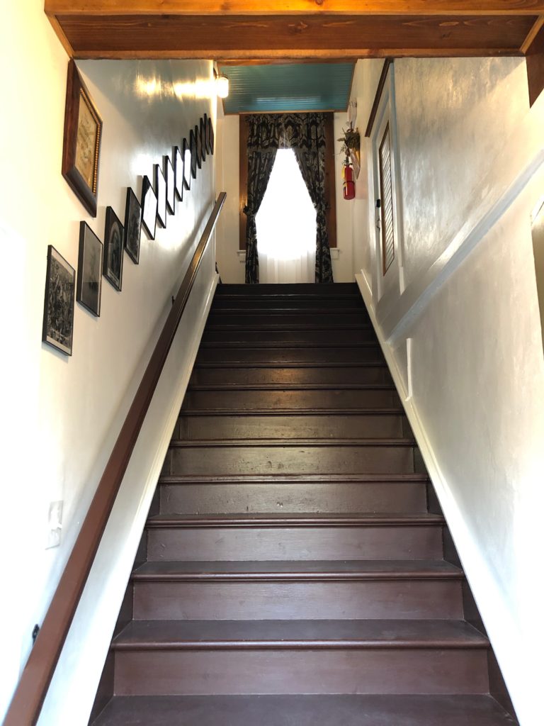 Haunted Magnolia Hotel staircase