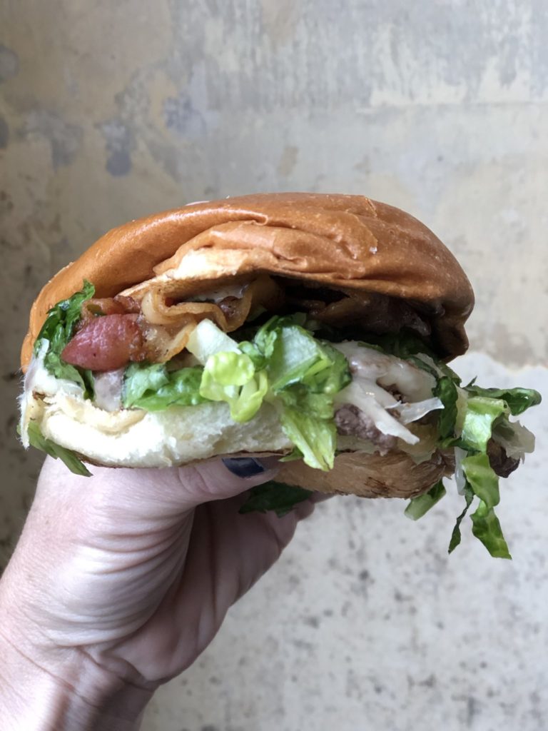 H&F Burgers Ted Turner Bison Burger - Atlanta travel story
