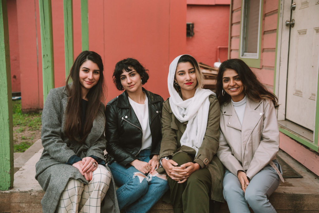 Brown Girls Food Club Founders - 4 girls sitting on porch