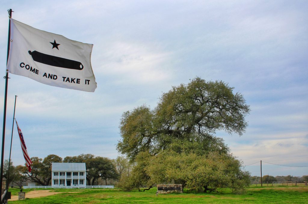 Come and Take It flag in Gonzales, Texas