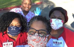 Black Women in Business - We Impact ATX food donations - women wearing medical masks