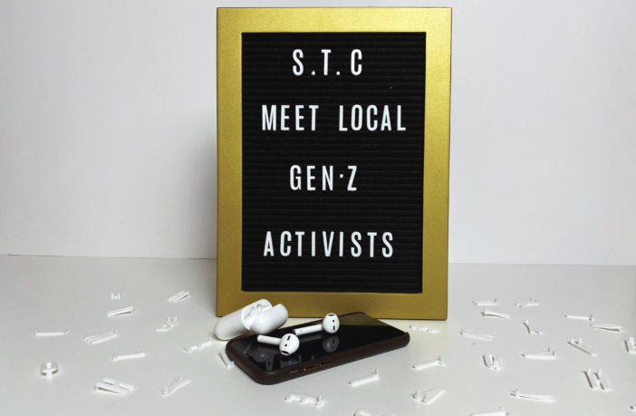 letterboard reading: S.T.C. Meet Local Gen Z Activists