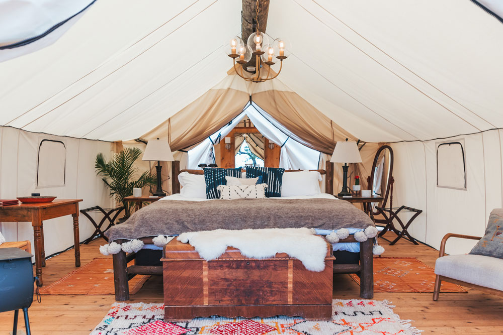 Tent at Collective Hill Country Retreat