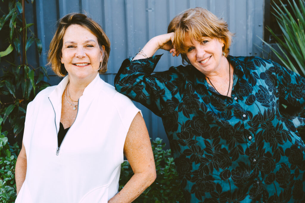 Ann Kelley, left, and Sue Marriott, right, standing next to each other