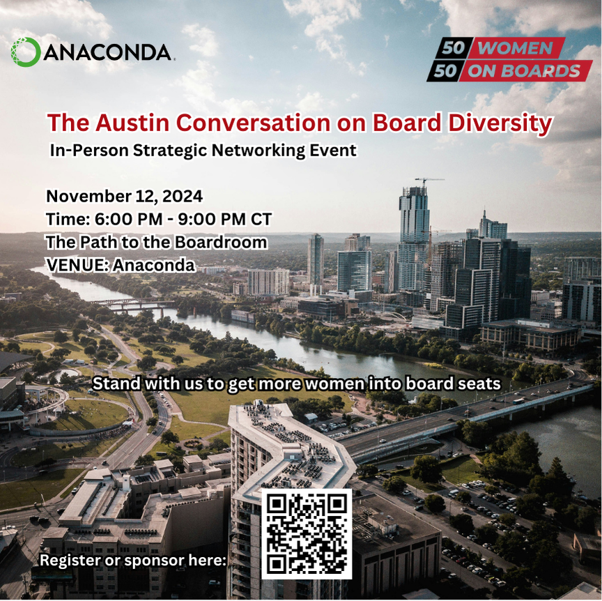 The Austin Conversation of Board Diversity, 50/50 Women on Boards